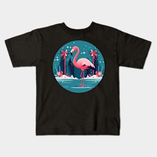 Flamingo Flock Sunset, Love Flamingos Kids T-Shirt